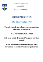 invitation 11 novembre 2025